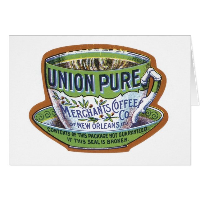 Gewerkschaft Pure Merchant's Coffee Label (Vorderseite (Horizontal))