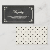 Gewerkschaft | Registrierungskarte für Hochzeiten Begleitkarte (Vorne/Hinten)