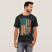 Gewerkschaft Roofer American Flag T-Shirt (Vorne ganz)