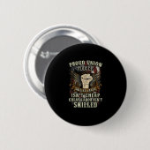 Gewerkschaft Roofer Shirt Proud - Qualifizierte Ar Button (Vorne & Hinten)