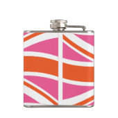 Gewerkschaft Rosa und Orange Flachmann (Rückseite)