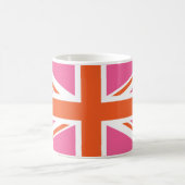 Gewerkschaft Rosa und Orange Kaffeetasse (Mittel)