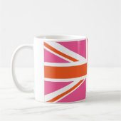 Gewerkschaft Rosa und Orange Kaffeetasse (Links)
