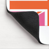 Gewerkschaft Rosa und Orange Mousepad (Ecke)