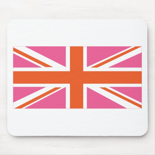 Gewerkschaft Rosa und Orange Mousepad (Vorne)
