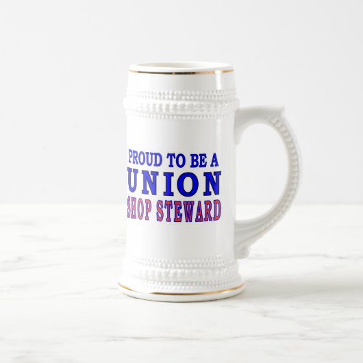 GEWERKSCHAFT SHOP STEWARD BIERGLAS (Rechts)