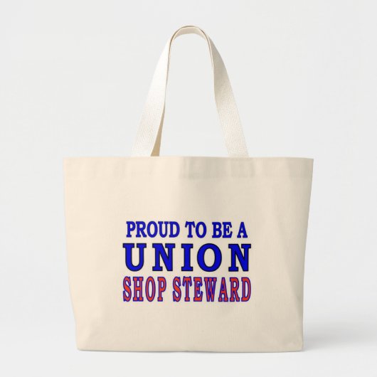 GEWERKSCHAFT SHOP STEWARD JUMBO STOFFBEUTEL (Vorne)