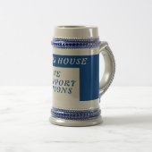 Gewerkschaft Slogan Bierglas (VorderseiteRechts)