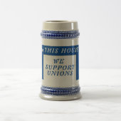 Gewerkschaft Slogan Bierglas (Mittel)