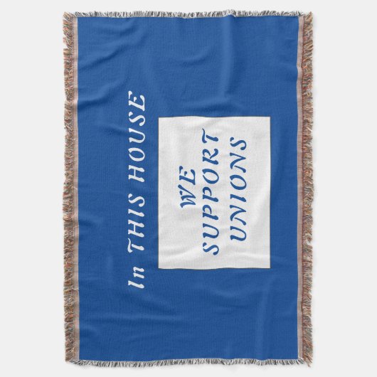 Gewerkschaft Slogan Decke (Vorderseite Vertikal)