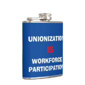 Gewerkschaft Slogan Flachmann (Rechts)