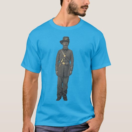 Gewerkschaft-Soldat des zivilen Krieges in Uniform T-Shirt (Vorderseite)