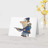 Gewerkschaft Soldier Grußkarten Karte (Gelbe Blume)