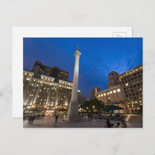 Gewerkschaft Square Downtown San Francisco Postkarte (Vorne/Hinten)