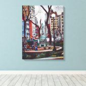 Gewerkschaft Square Duft von Farbe Leinwanddruck (Insitu (Holzboden))