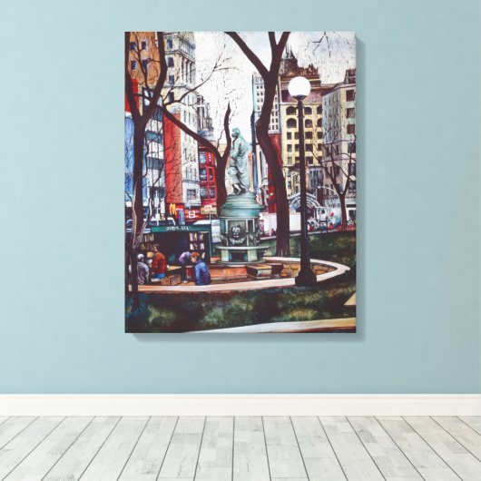 Gewerkschaft Square Duft von Farbe Leinwanddruck (Insitu (Holzboden))