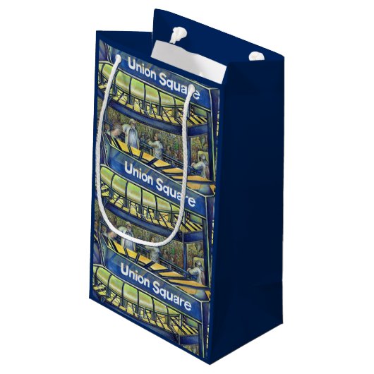 Gewerkschaft Square Kleine Geschenktüte (Rückseite Schrägansicht)