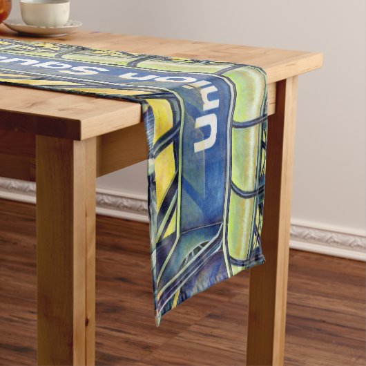 Gewerkschaft Square Kurzer Tischläufer (Beispiel)