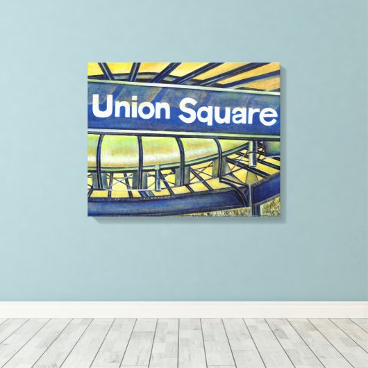 Gewerkschaft Square Leinwanddruck (Insitu (Holzboden))