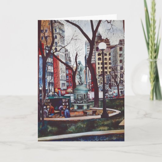 Gewerkschaft Square riecht nach Farbgrüßkarte Karte (Vorderseite)