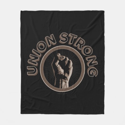 Gewerkschaft stark fleecedecke (Vorderseite)