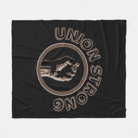 Gewerkschaft stark fleecedecke (Vorderseite (Horizontal))