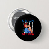 Gewerkschaft stark - Mitarbeiter von Gewerkschafte Button (Vorne & Hinten)