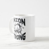 Gewerkschaft stark - Mitarbeiter von Gewerkschafte Kaffeetasse (Vorderseite Links)