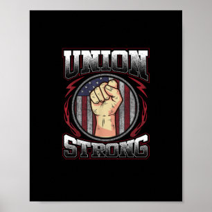 Gewerkschaft stark - Tag der Arbeit der Gewerkscha Poster