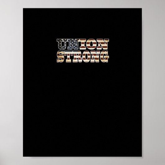 Gewerkschaft stark und solidarisch poster (Vorne)