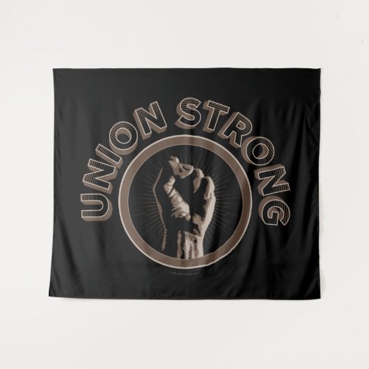 Gewerkschaft stark wandteppich (Vorderseite (Horizontal))