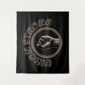 Gewerkschaft stark wandteppich (Vorderseite)