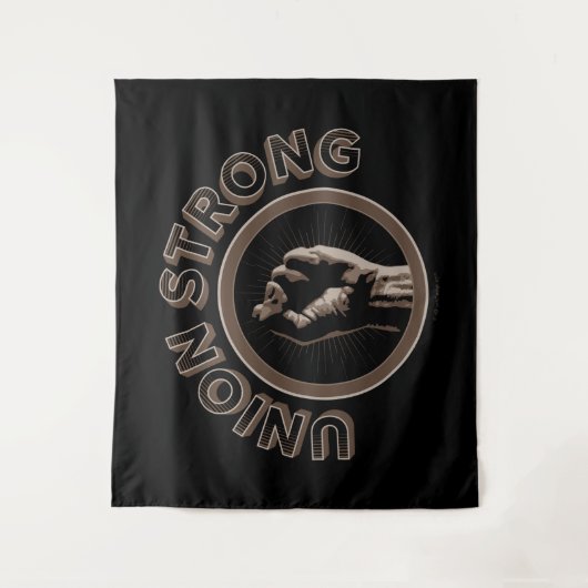 Gewerkschaft stark wandteppich (Vorderseite)