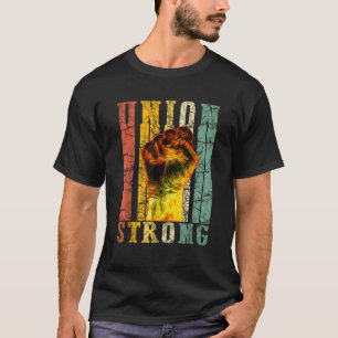 Gewerkschaft Starke Faust-Proud-Mitarbeiter am Arb T-Shirt