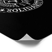 Gewerkschaft Starke Solidarität Faust Arbeitnehmer Poster (Ecke)