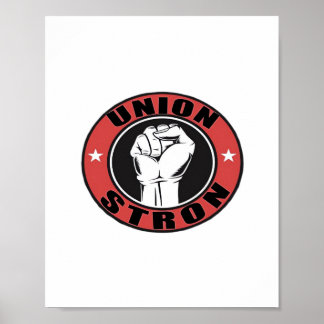 Gewerkschaft Starker Tag der amerikanischen Fahnen Poster