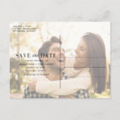 Gewerkschaft Station Chicago Wedding Save the Date Ankündigungspostkarte (Rückseite)