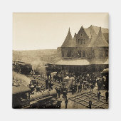 Gewerkschaft Station, Durand, Michigan Magnet (Vorne)