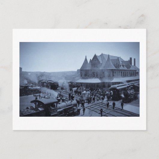 Gewerkschaft Station, Durand, Michigan Postkarte (Vorderseite)