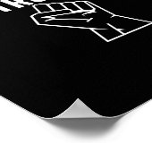 Gewerkschaft stolz Gewerkschaft starke Solidarität Poster (Ecke)