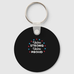 Gewerkschaft Strong Gewerkschaft Proud Patriotisch Schlüsselanhänger