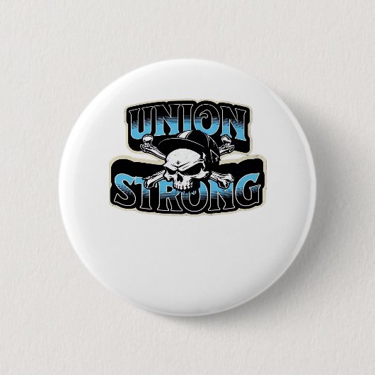 Gewerkschaft Strong Pro Gewerkschaft Hard Hat Gewe Button (Vorderseite)