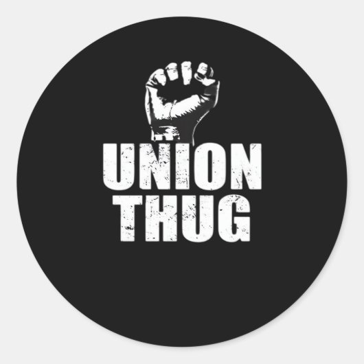 Gewerkschaft Thug Essential Runder Aufkleber (Vorderseite)