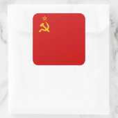 Gewerkschaft/UdSSR/CCCP Quadratischer Aufkleber (Tasche)