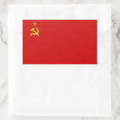 Gewerkschaft/UdSSR/CCCP Rechteckiger Aufkleber (Tasche)