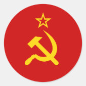 Gewerkschaft/UdSSR/CCCP Runder Aufkleber (Vorderseite)