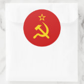 Gewerkschaft/UdSSR/CCCP Runder Aufkleber (Tasche)