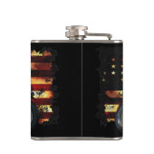 Gewerkschaft, US Flagge, Motorrad, Flachmann (Rückseite)