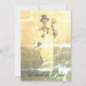 Gewerkschaft von Soul-Gothic Halloween Einladung (Rückseite)