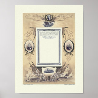 Gewerkschaft von Veteranen des zivilen Krieges Poster